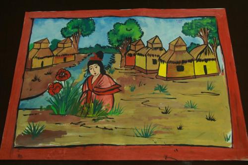 Artist Prova Rani Paul.Contact 01918888827.Year 2015.Title A Chinese Lady